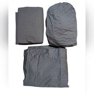 Brooklinen Cotton Duvet Cover Sheets Twin/Twin XL Steel Blue Dorm Natural Fibers